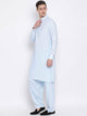 Men's Stitched 2 Piece Kameez and Shalwar Set MSKS14 - Blue