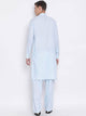 Men's Stitched 2 Piece Kameez and Shalwar Set MSKS14 - Blue