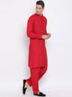 Men's Stitched 2 Piece Kameez and Shalwar Set MSKS14 - Red