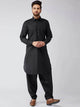Men's Stitched 2 Piece Kameez and Shalwar Set MSKS17 - Black