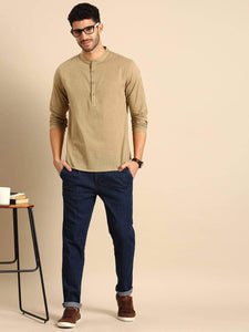 Mens Button Detail Kurta MSKO64