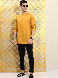 Mens Button Detail Kurta MSKO92