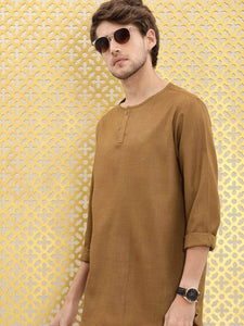 Mens Button Detail Kurta MSKO94