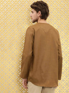 Mens Button Detail Kurta MSKO94