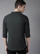 Mens Button Pocket Detail Kurta MSKO70 - Black