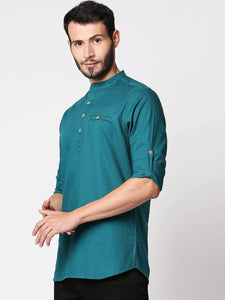 Mens Button Pocket Detail Kurta MSKO95 - TB