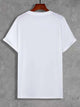 Mens Sticker Printed T-Shirt - LTMPRT11 - White