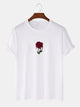 Mens Sticker Printed T-Shirt - LTMPRT18 - White