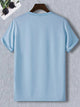 Mens Sticker Printed T-Shirt - LTMPRT24 - Light Blue