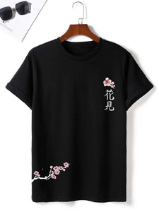 Mens Sticker Printed T-Shirt - LTMPRT36 - Black
