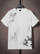 Mens Sticker Printed T-Shirt - LTMPRT41 - White