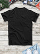 Mens Sticker Printed T-Shirt - LTMPRT45 - Black