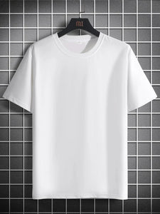 Mens Sticker Printed T-Shirt - LTMPRT47 - White