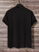 Mens Sticker Printed T-Shirt - LTMPRT6 - Black
