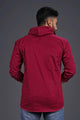 Mens Stitched Hooded Detail Kurta MSKO104 - Maroon