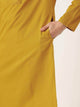 Mens Stitched Pintuck Detail Kurta MSKO23 - Yellow