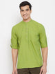 Mens Stitched Pocket Detail Kurta MSKO85 - Green