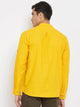 Mens Stitched Pocket Detail Kurta MSKO85 - Yellow