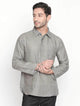 Mens Stitched Shirt Collar Detail Short Kurta MSKO20 - Grey